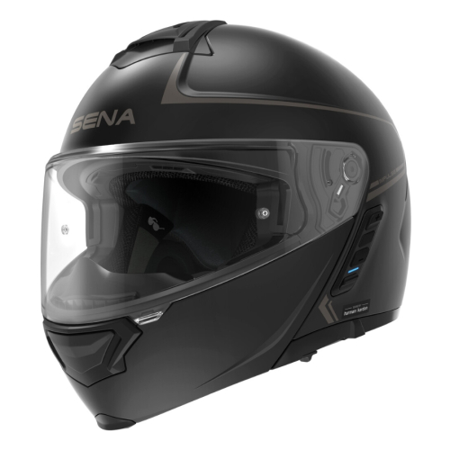 SENA - SENA Impulse Flip Up Solid Helmets - IMPULSE-MB00L1 - Matte Black - Large