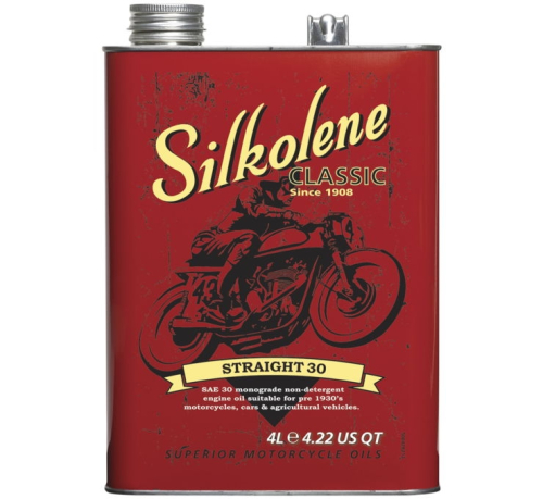 Silkolene - Silkolene Classic Straight 30 Engine Oil - 4L. - SAE 30 - 601232831