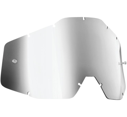 FMF Racing - FMF Racing Replacement Lens for PowerBomb/PowerCore Goggles - Anti-Fog - Silver Mirror - F-59006-00004