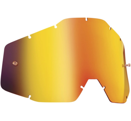 FMF Racing - FMF Racing Replacement Lens for PowerBomb/PowerCore Goggles - Anti-Fog - Red Mirror - F-59006-00003