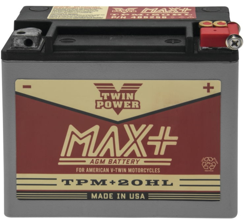 Twin Power - Twin Power Max+ Battery - YTX20HL - WCP20L