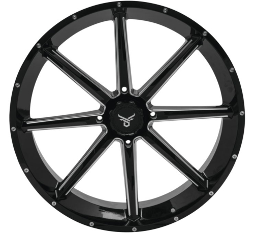 QuadBoss - QuadBoss Slicer Wheel - 24x7 - 4+3 - 4/137 - Gloss Black/Machined - 608594