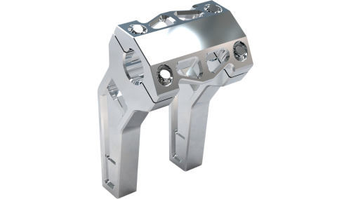 LA Choppers - LA Choppers 1.25in. Pullback Riser Kit - 6in. - Raw Aluminum - LA-7481-06R