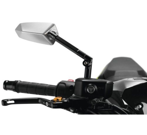 PUIG - PUIG F1.1 Racing Mirror - Right - Black/Aluminum - 017ND