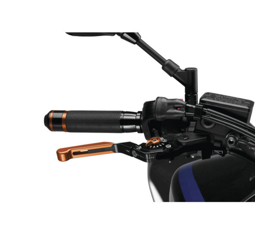 PUIG - PUIG 3.0 Extendable Folding Brake Lever - Black/Orange - 14TNT
