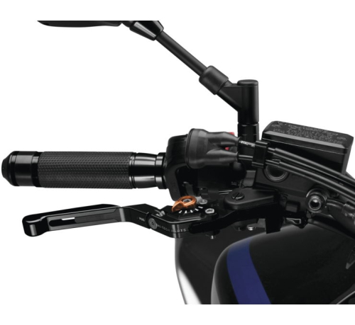 PUIG - PUIG 3.0 Extendable Folding Brake Lever - Black/Black/Orange - 14NNT