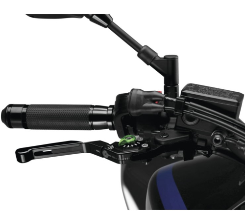 PUIG - PUIG 3.0 Extendable Folding Brake Lever - Black/Black/Green - 14NNV