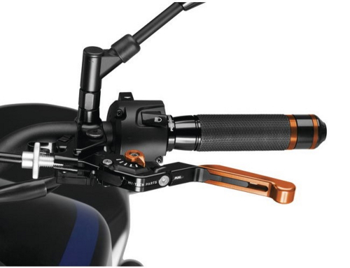 PUIG - PUIG 3.0 Extendable Folding Clutch Lever - Black/Orange - 24TNT