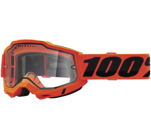 100% - 100% Accuri 2 Enduro MTB Goggles - 50016-00004 - Neon Orange / Clear Lens - OSFM