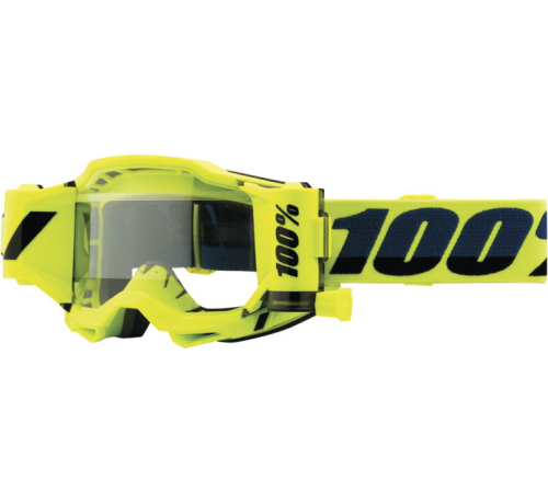 100% - 100% Accuri 2 Forecast Film System Goggle - 50017-00002 - Yellow / Clear Lens - OSFM