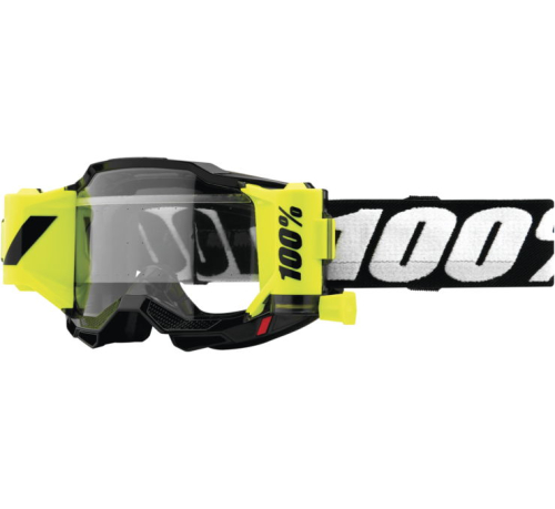 100% - 100% Accuri 2 Forecast Film System Goggle - 50017-00001 - Black / Clear Lens - OSFM