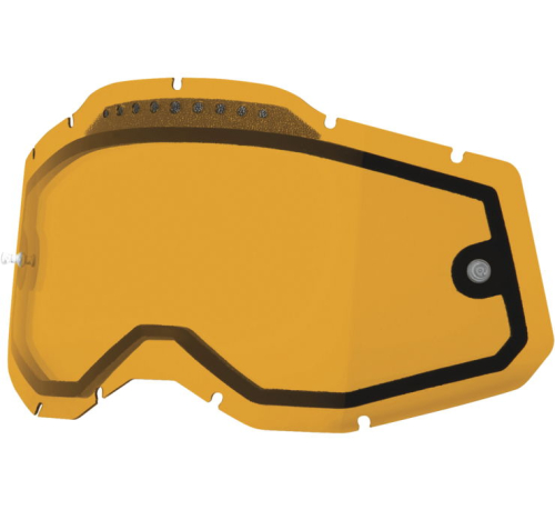 100% - 100% Replacement Dual Vented Lens for Racecraft 2/Accuri 2/Stratus 2 Goggles - Persimmon - 59082-00006