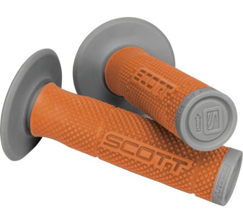 Scott USA - Scott USA SX II MX Grips - Tattoo 2 - Orange/Gray - 219624-1011