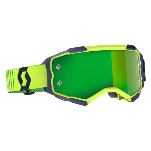 Scott USA - Scott USA Fury Goggles - 272828-1054279 - Blue/Yellow / Green Chrome Works Lens - OSFM