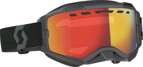 Scott USA - Scott USA Fury Snowcross Goggles - 278605-0001312 - Black / Enhancer Red Chrome Lens - OSFM