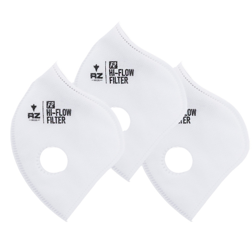 RZ Mask - RZ Mask F2 High Flow Replacement Face Mask Filters - Lg - 3Pk - FL-A0C6:43590