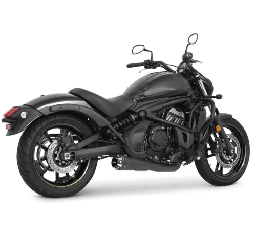 Freedom Performance - Freedom Performance American Outlaw 2-Into-1 Shorty Exhaust System - Black Muffler - Sculpted Black Tip - MK00170