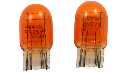 Peak Lighting - Peak Lighting Miniature Light Bulbs - Amber - 13.5V/13.5V - 25W/6W - 7444NALL-BPP