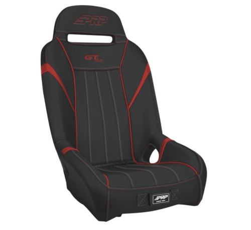PRP - PRP GT/S.E. Extra Wide Front Seat with Pocket - Black/Red - TUCKA58-237
