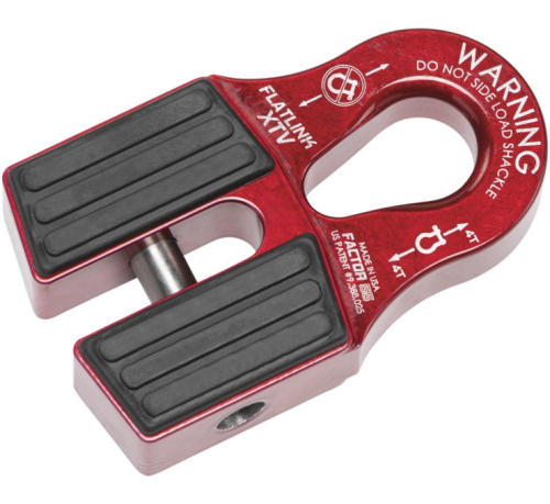 Warn - Warn FlatLink XTV Winch Shackle Mount - Red - 00070-01