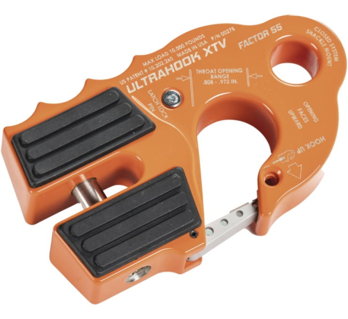 Warn - Warn UltraHook XTV Winch Shackle Mount - Orange - 00275-07