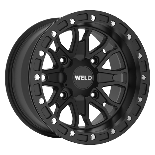 Weld Wheel - Weld Wheel Raptor Beadlock Wheel - 14x10 - 5+5 Offset -  4/137 - Satin Black - U500A0042500