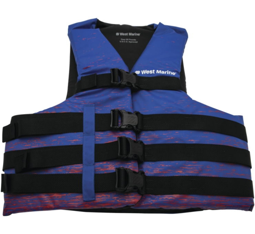 West Marine - West Marine Nylon Water Ski Life Jacket - 18713370 - Blue - SM-MD