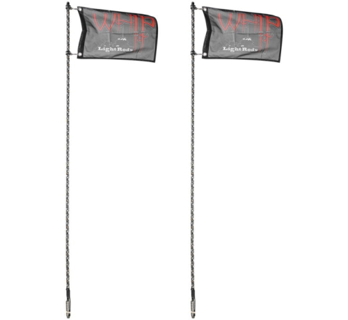 Whip-It - Whip-It Premium RGB Light Rods - Pair - Black - 5ft. - SB-RGBR-152