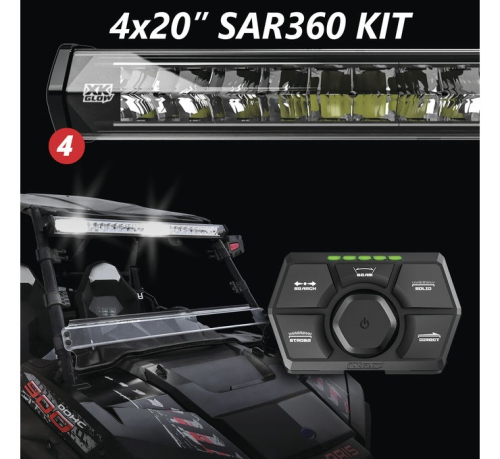 XK Glow - XK Glow 360 S.A.R. Light Bar System - 4pck - 40in. - XK-SAR360-1111