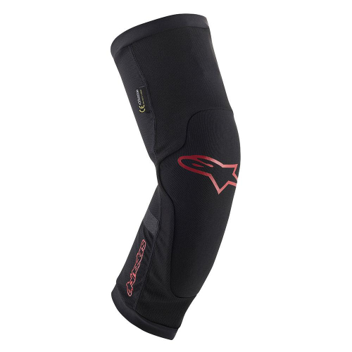Alpinestars - Alpinestars Bicycle - Paragon Plus Knee Protectors - 1652419-13-XS - Black/Red - X-Small