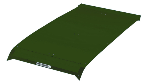 Pro Armor - Pro Armor Pro XP Aluminum Roof with Light Bar Pocket - Army Green - P1910R138AG
