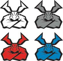 Moose Racing - Moose Racing Agroid Decals - 4pk - 4320-2528