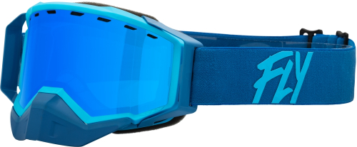 Fly Racing - Fly Racing Zone Snow Goggles - 37-50272 - Blue/Light Blue / Sky Blue Mirror Blue Lens - OSFM