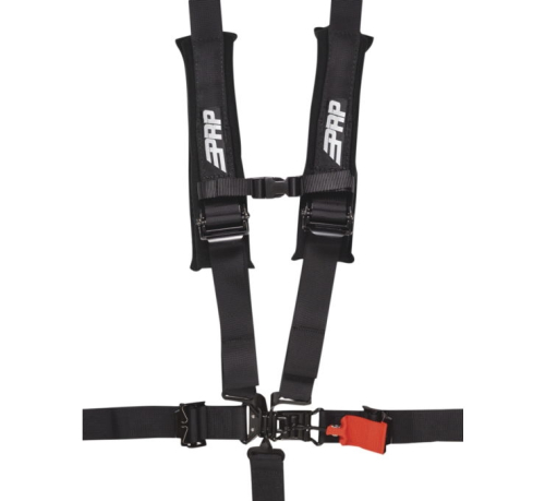 PRP - PRP 5.2 5-Point Harness with 2in. Clip-In Lap Belt - Black - SB5.2-LAP2C