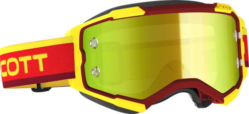 Scott USA - Scott USA Fury Goggles - 272828-1648289 - Heritage Red/Yellow / Yellow Chrome Works Lens - OSFM
