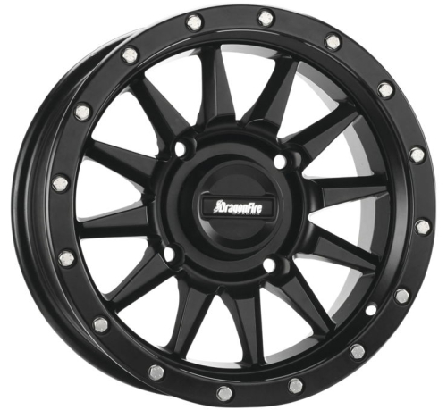 Dragonfire Racing - Dragonfire Racing Echo Wheel - 15x7 - +10 mm Offset - 4/156 - Black - 523212