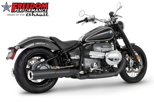 Freedom Performance - Freedom Performance 4.5in. Straight Tip Slip-On - Black with Chrome Tip - BM00189