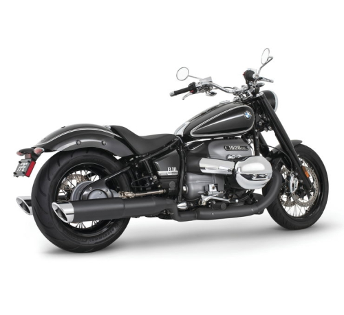Freedom Performance - Freedom Performance 4.5in. Slash Tip Slip-On - Black with Chrome Tip - BM00199