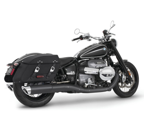 Freedom Performance - Freedom Performance 4.5in. Slash Tip Slip-On - Black with Chrome Tip - BM00261