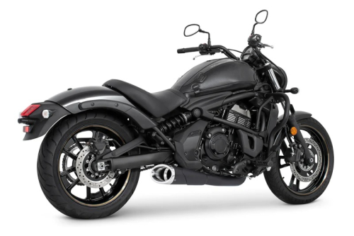 Freedom Performance - Freedom Performance Slash Cut 2-Into-1 Shorty Exhaust System - Black Muffler - Chrome Tip - MK00121