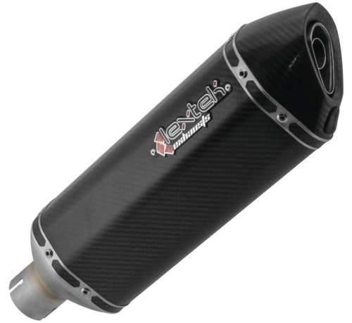Lextek - Lextek SP8CL Slip On Exhaust - Carbon Fiber - SP8CL