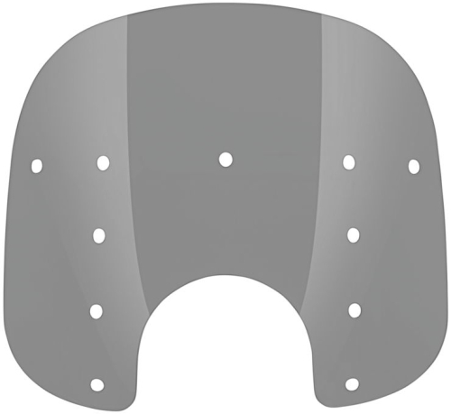 Memphis Shades - Memphis Shades Replacement Plastic for Fats Windshield (7in. Cutout) - 13in. - Black Smoke - MEP31112