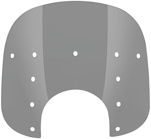 Memphis Shades - Memphis Shades Replacement Plastic for Fats Windshield (9in. Cutout) - 13in. - Black Smoke - MEP35112