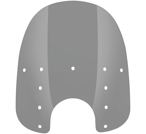 Memphis Shades - Memphis Shades Replacement Plastic for Fats Windshield (7in. Cutout) - 19in. - Black Smoke - MEP33112