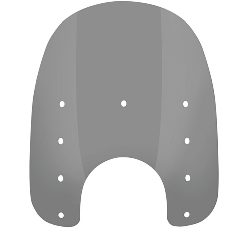 Memphis Shades - Memphis Shades Replacement Plastic for Slim Windshield (7in.Cutout) - 15in. - Black Smoke - MEP41112