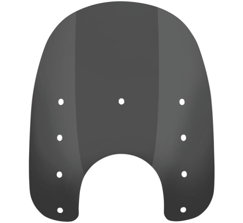 Memphis Shades - Memphis Shades Replacement Plastic for Slim Windshield (7in.Cutout) - 15in. - Dark Black Smoke - MEP41110