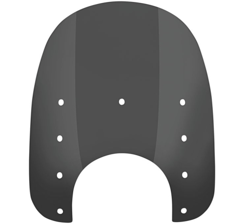 Memphis Shades - Memphis Shades Replacement Plastic for Slim Windshield (9in.Cutout) - 15in. - Dark Black Smoke - MEP41210