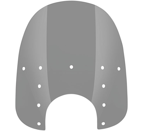 Memphis Shades - Memphis Shades Replacement Plastic for Fats Windshield (9in. Cutout) - 19in. - Black Smoke - MEP37112