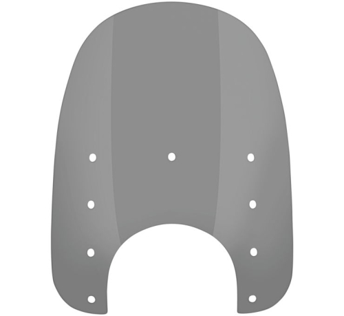 Memphis Shades - Memphis Shades Replacement Plastic for Slim Windshield (9in.Cutout) - 17in. - Black Smoke - MEP42212