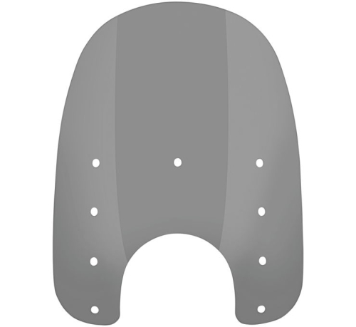Memphis Shades - Memphis Shades Replacement Plastic for Slim Windshield (7in.Cutout) - 17in. - Black Smoke - MEP42112